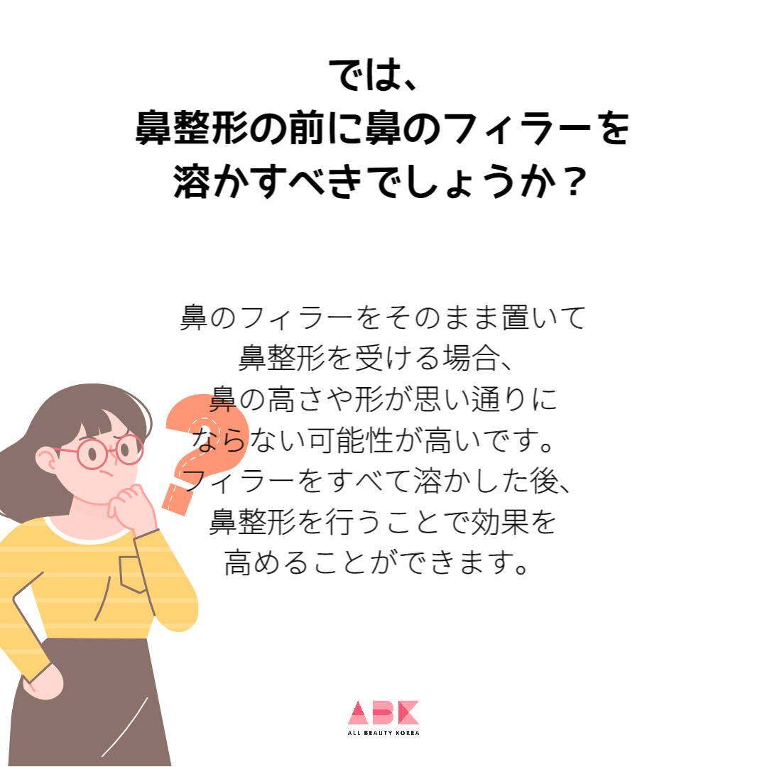 鼻ヒアルロン酸、鼻整形鼻フィラー除去