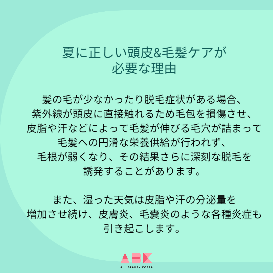 夏に正しい頭皮&毛髪ケア方法