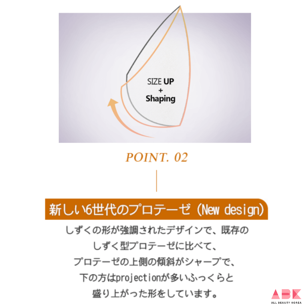 POINT. 02 新しい6世代のプロテーゼ (New design)