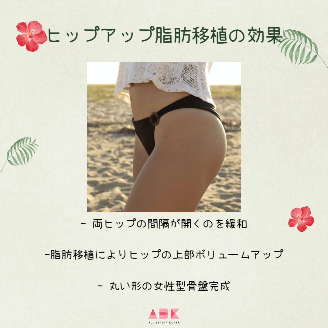 ヒップアップ脂肪移植の効果