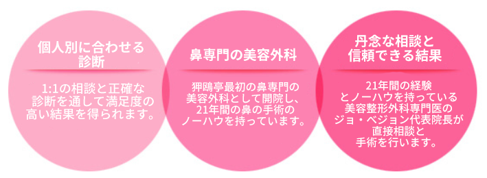 KOKO美容外科でのがな整形をオススメする特別な理由を明記した画像
