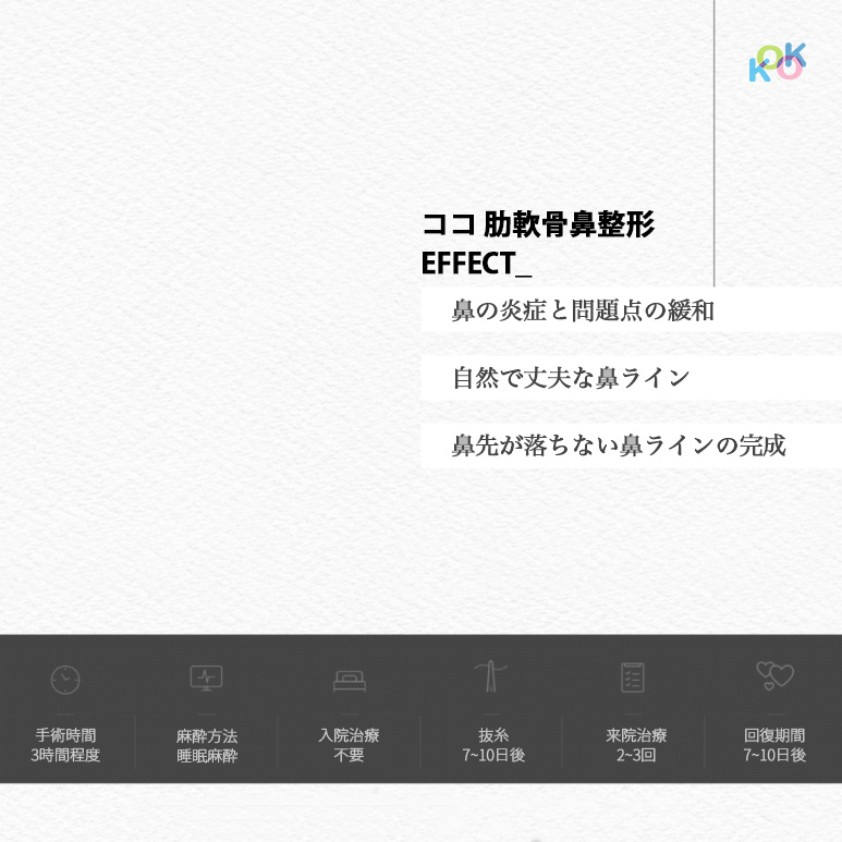 ココ美容外科の肋軟骨鼻整形が効果的な理由
