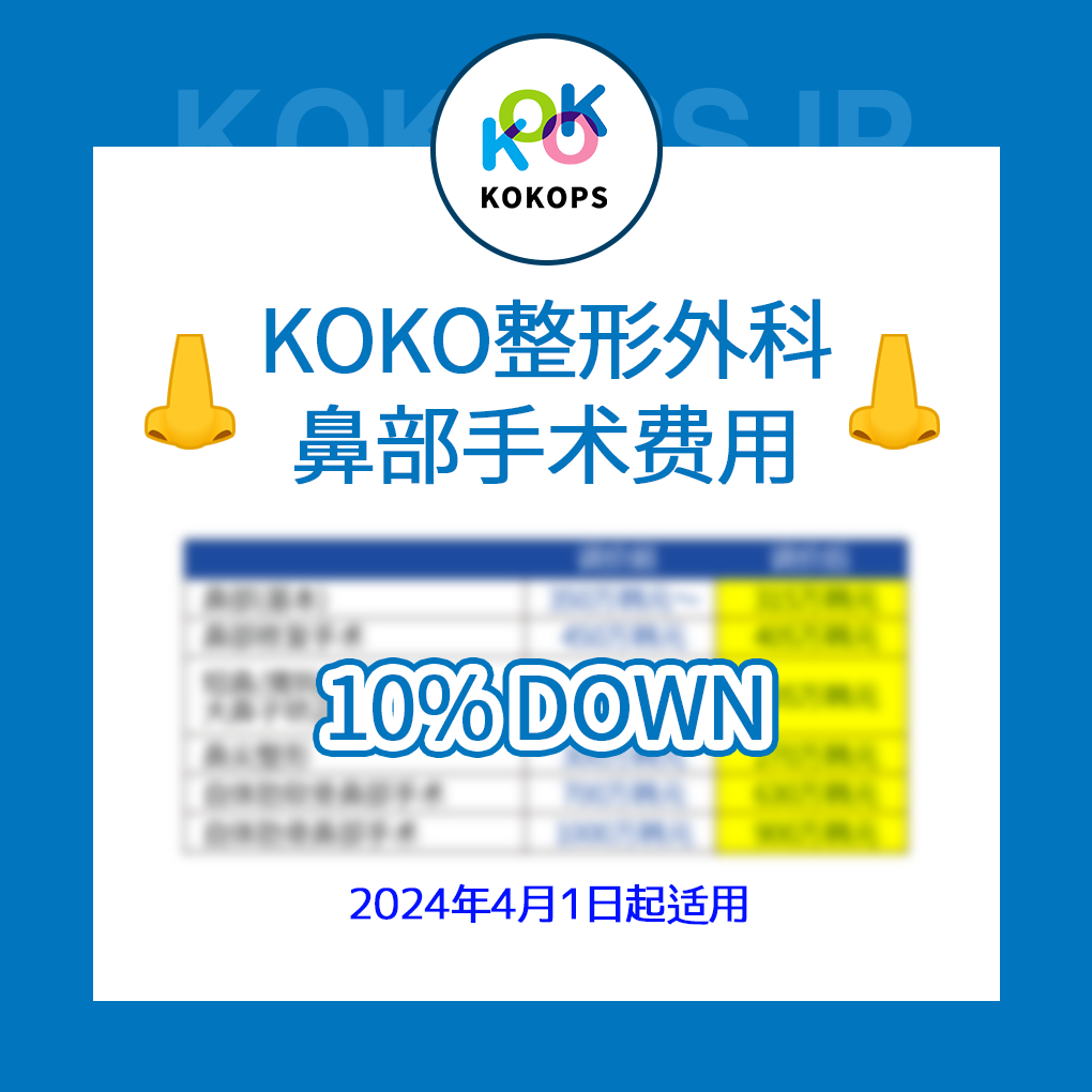 KOKO整形外科鼻部手术费用 | Korea's Top Nose Revision Specialist