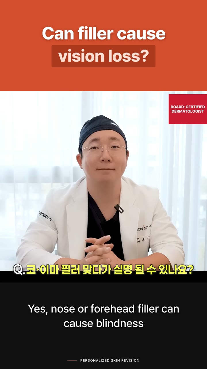 Can filler cause blindness?