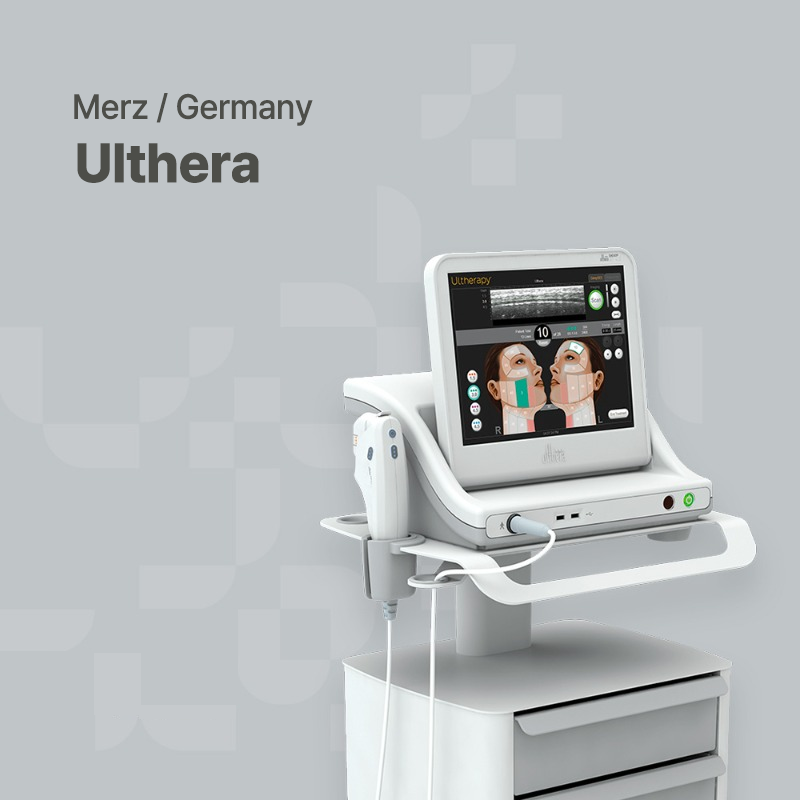 Ulthera ultrasound skin lifting device by Merz Germany, cutting-edge non-surgical facelift