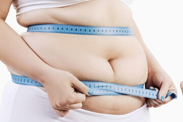Fat reduction and body tightening - Woman measuring her waist