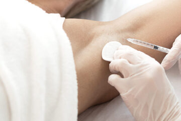 Hyperhidrosis treatment injection to eliminate body odor
