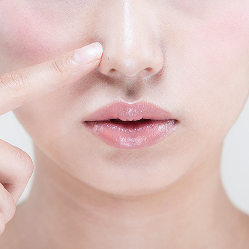 Image illustrating procedures to plump the forehead and achieve a sharper nose bridge, suitable for those who desire non-surgical enhancements, featuring Face Line Injection, Neck Wrinkle Care, Botulinum Toxin (Botox), Facial Filler, and Sculptra.