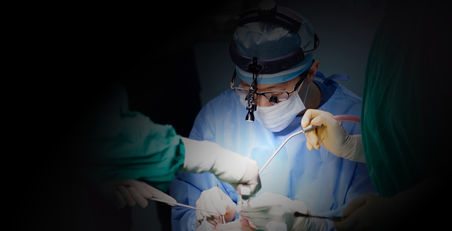 Dr. Park performing a surgery
